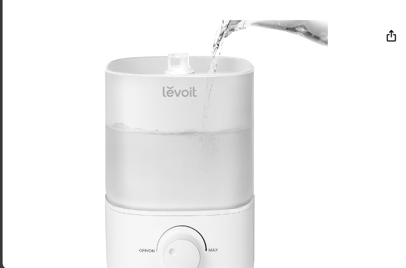 LEVOIT Top Fill Humidifiers for Bedroom, 2.5L Tank for Large Room, Easy to F